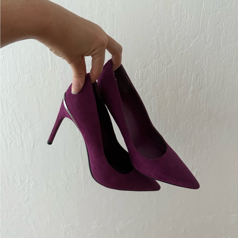 Marc Fisher Purple Heels